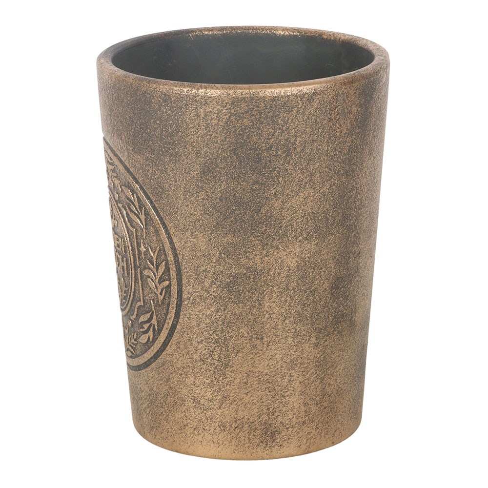 Something Different - Garden Witch Bronze Effect Terracotta Plant pot - Bronze coloured